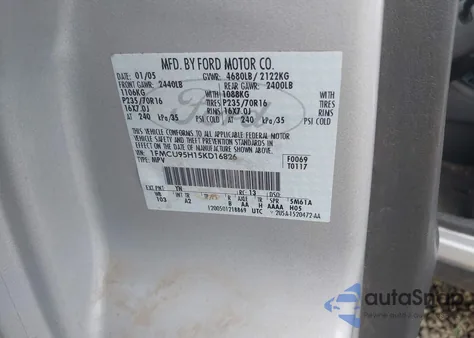 2005 Ford Escape Hybrid from USA, damaged, VIN 1FMCU95H15KD16826